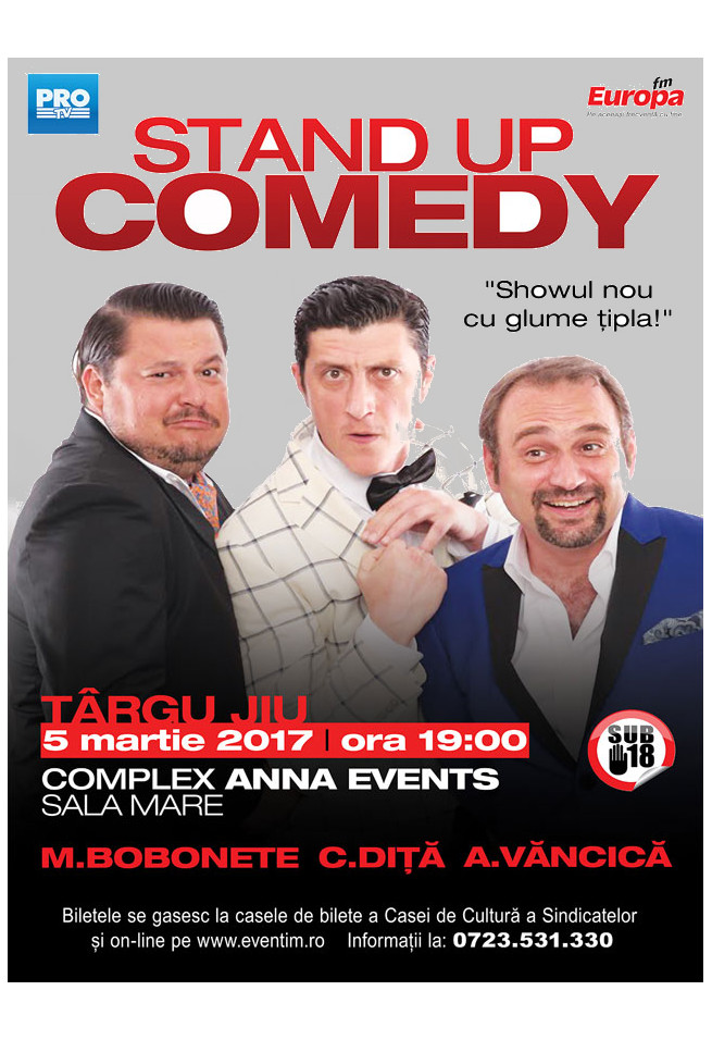 Stand up comedy – 5 martie 2017